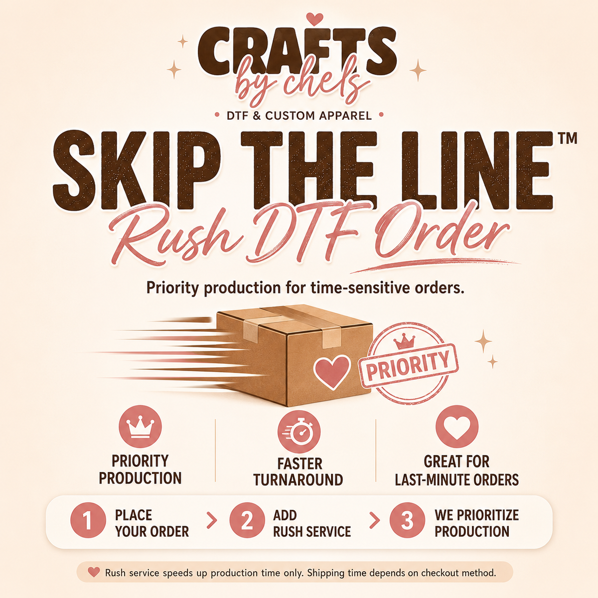 Skip the Line™ Rush DTF Order